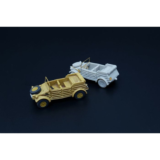 Brengun BRS144052 1/144 Kubelwagen (2pcs) Resin kit of german military car