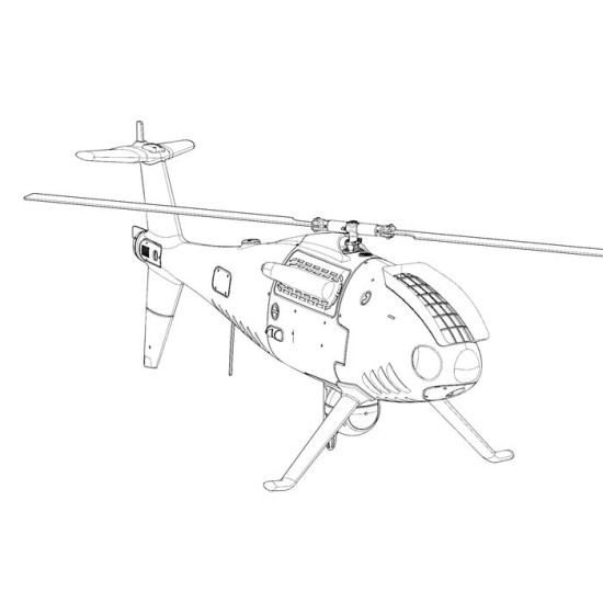 Brengun BRS48011 1/48 S-100 Camcopter resin of unmanned helicopter