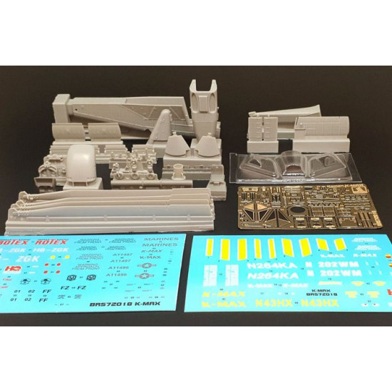 Brengun BRS72018 1/72 Kaman K-MAX Resin construction kit of US helicopter