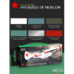 Arcus A1008 Acrylic Paints Set Vvs Battle Of Moscow 6 Colors In Set 10ml