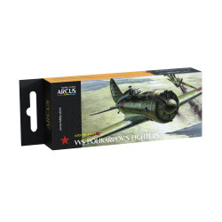 Arcus 1011 Enamel paints set VVS Polikarpov's Fighters 6 colors in set