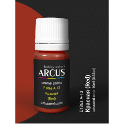 Arcus A186 Acrylic Paint A13 Red Saturated Color