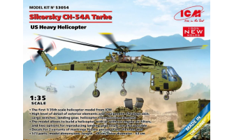 Experience the Challenge of Building the ICM 53054 - 1/35 - Sikorsky CH-54A Tarhe US Heavy Helicopter Hobby Model Kit