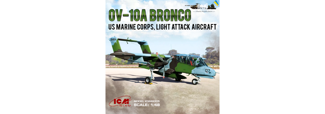 The ICM 48305 1/48 OV-10A Bronco planes model kits