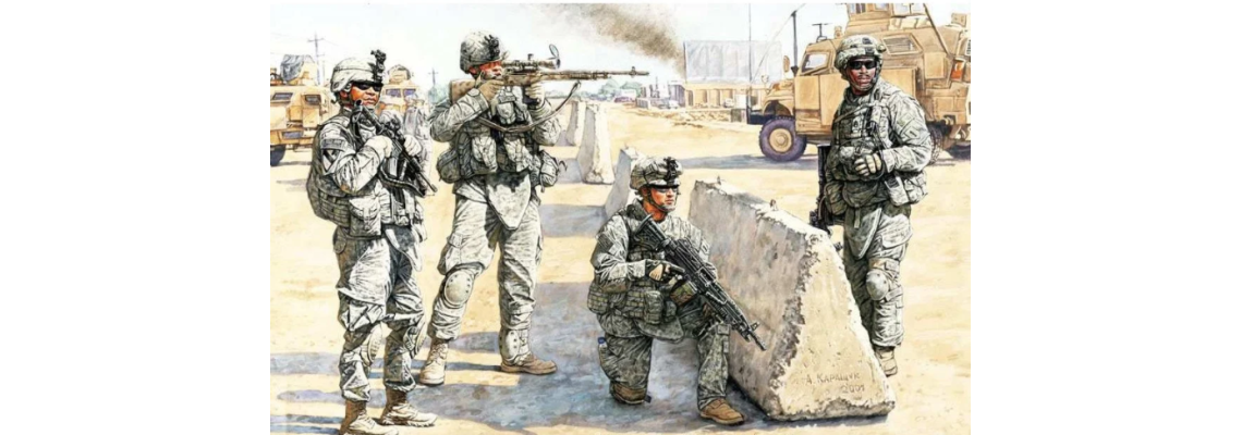 Build a Realistic Check Point in Iraq with the 1/35 US Check Point Model Kit by Master Box - Available Now!