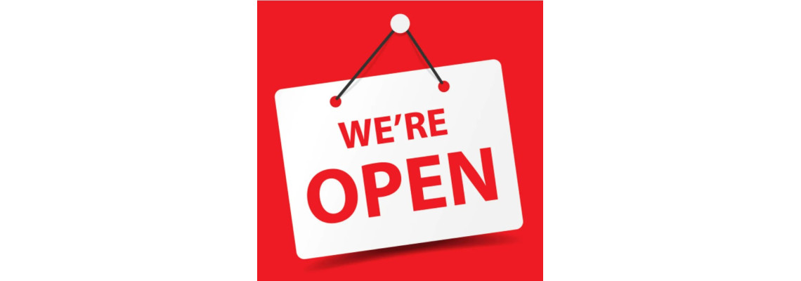 We are opened!