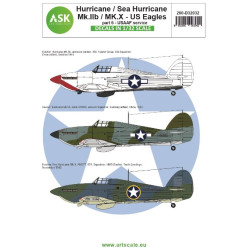 Ask D32032 1/32 Decal For Hawker Hurricane Mk.iib / Mk.x Part 6 Us Eagles