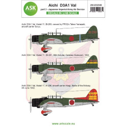 Ask D32049 1/32 Aichi D3a1 Val Part 3 Pearl Harbor Raid Imperial Japanese Army Air Service