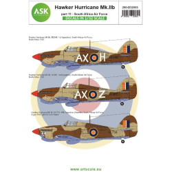 Ask D32055 1/32 Decal For Hawker Hurricane Mkiib Part 11 South African Air Force
