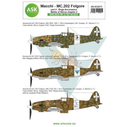 Ask D32073 1/32 Macchi Mc.202 Folgore Regia Aeronautica Battle Of Africa