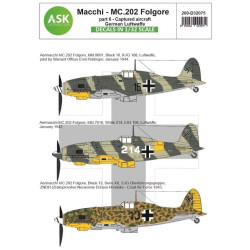 Ask D32075 1/32 Macchi Mc.202 Folgore Part 6 Captured Aircraft German Luftwaffe