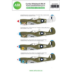 Ask D48007 1/48 Decal Curtiss Kittyhawk Mk.iv Pacific Battlefield Raaf Part Ii