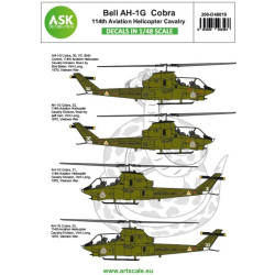 Ask D48019 1/48 Bell Ah-1g Cobra 114th Aviation Helicopter Cavalery Part 3