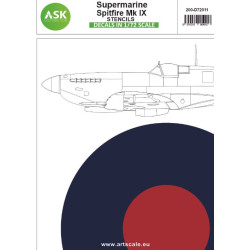 Ask D72011 1/72 Decal For Spitfire Mk.ixc And Mk.ix Stencils
