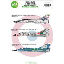 Ask D72029 1/72 Decal For Dassault Mirage Iiie French Air Force Part 5