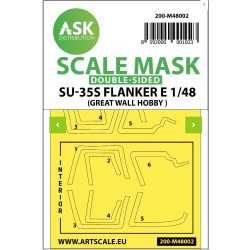 Ask M48002 1/48 Painting Mask For Su-35s Flanker E For Great Wall Hobby