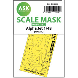 Ask M48032 1/48 Double-sided Painting Mask Alpha Jet For Kinetic