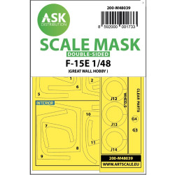 Ask M48039 1/48 Double-sided Painting Mask F-15e For Great Wall Hobby