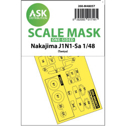 Ask M48057 1/48 Painting Mask For Nakajima J1n1-sa For Tamiya