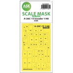 Ask M48084 1/48 Double-sided Painting Mask A-26c-15 Invader For Icm