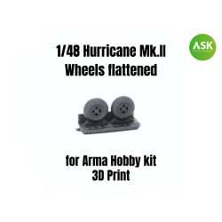 Ask A48003 1/48 Hurricane Mk.ii - Main Wheels Recommended For Arma Hobby Resin