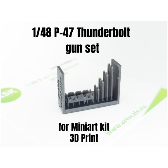 Ask A48012 1/48 Thunderbolt P-47 Gun Set Resin