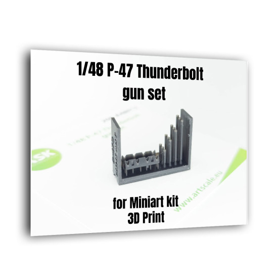 Ask A48012 1/48 Thunderbolt P-47 Gun Set Resin