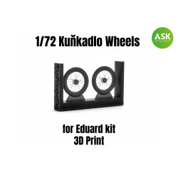 Ask A72002 1/72 Vbs Kunkadlo Aircraf Wheels For Eduard Kit - 3d Print Set Resin