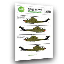 Ask D32017 1/32 Bell Ah-1g Cobra Part 7 - Hml367 Scarface Helicopter Decal