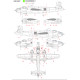 Ask D32026 1/32 North American B-25j Mitchell Stencils Aircraft Decal