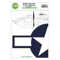 Ask D32026 1/32 North American B-25j Mitchell Stencils Aircraft Decal