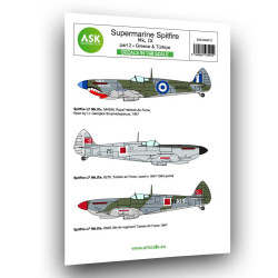 Ask D48011 1/48 Spitfire Mk.ixc And Mk.ixe Part 2 Greece Turkey Limited Ed Decal