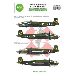 Ask D48041 1/48 B-25j Mitchell Part 5 - Us Dogface Squadron Shirley Ann Decal