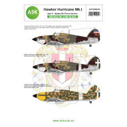 Ask D48044 1/48 Hawker Hurricane Mk.i Part 1 - Italian / Jugoslavian Af Decal