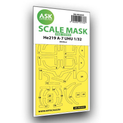 Ask M32025 1/32 Heinkel He 2019a-7 Uhu One-sided Express Masks For Revell