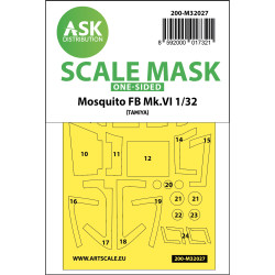 Ask M32027 1/32 Mosquito Fb Mk.vi One-sided Express Painting Masks For Tamiya