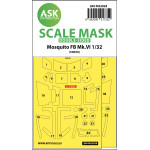 Ask M32028 1/32 Mosquito Fb Mk.vi Double-sided Express Masks For Tamiya