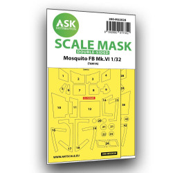 Ask M32028 1/32 Mosquito Fb Mk.vi Double-sided Express Masks For Tamiya