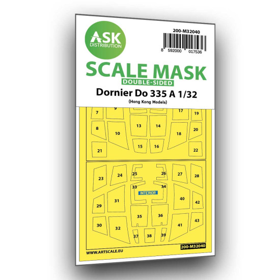 Ask M32040 1/32 Dornier Do 335a Double-sided Mask For Hk Models