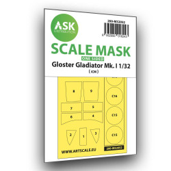 Ask M32052 1/32 Gloster Gladiator Mk.i One-sided Painting Mask For Revell / Icm