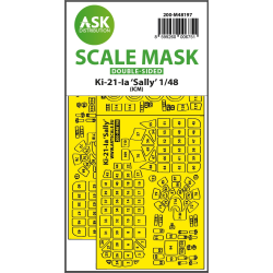 Ask M48197 1/48 Ki-21-ia Sally Double-sided Express Fit Mask For Icm