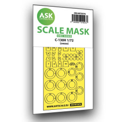 Ask M72076 1/72 C-130h One-sided Express Fit Painting Mask For Zvezda
