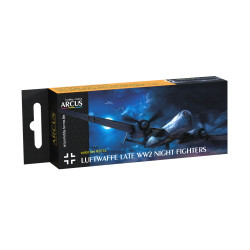 Arcus 2012 Enamel paints set Luftwaffe Late WW2 Night Fighters 6 colors in set