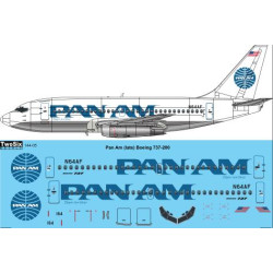 26decals 144-05 1/144 Pan Am Billboard Boeing 737-200 Laser Decal
