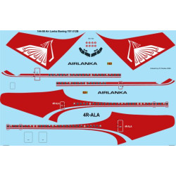 26decals 144-08 1/144 Air Lanka Boeing 707-312b Laser Decal