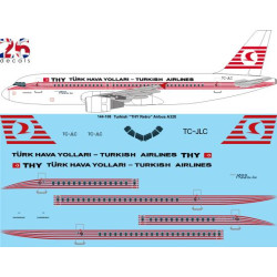 26decals 144-108 1/144 Thy Retro Airbus A320 Laser Decal For Aircraft