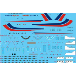 26decals 144-1081 1/144 Arkia Bac 1-11-500 Laser Decal