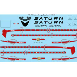 26decals 144-116 1/144 Saturn Douglas Dc-8-61 Laser Decal For Aircraft