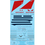 26decals 144-1210 1/144 Northwest Boeing 747-400 Laser Decal