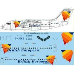 26decals 144-1327 1/144 British European Bae 146-200 Laser Decal
